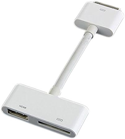 DigitCont Connector2 AV Adapter 30-Pin Dock Connector to HDMI Convertor for Apple iPhone 4/4s, iPad 2/3 and iPod Touch