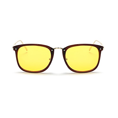 Cyxus Anti Blaulicht Brillen (Gelb Linse) [Augenschutz] computer brille,Unisex(Herren / Damen) blockierung uv brillen Braun Rahmen Metallbein - 6