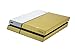 Produktbild Gebürstet Gold mit Silber-Highlight Metall Full Body Zubehör Wrap Skin Aufkleber Sticker Motiv Aufkleber für PS4 Playstation 4
