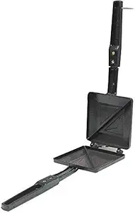 Gitesh Non-Stick Aluminium Gas Toaster Cum Sandwich Maker || Black 2-Cut Sandwich