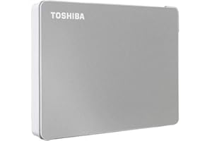 TOSHIBA Canvio Flex 2TB Portable External Hard Drive USB-C USB 3.0, Silver for PC, Mac, & Tablet - HDTX120XSCAA