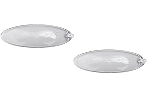 GC GLOBALCOMMERCE Par de plafones ovalados para campana extractora de 100 x 55 mm, 2 unidades, no original