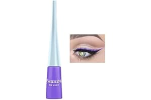 BELIKY GIRL Eyeliner liquide de 10 couleurs Eyeliner mat à séchage rapide, Eyeliner coloré en gel imperméable durable et sans floraison, Eyeliner liquide de couleur bonbon hautement pigmenté, violet