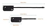 Flache Reise-Bauchtasche mit RFID-Blocker | Unauffälliger Geldgürtel in verschiedenen Farben – von Globeproof® (Schwarz) - 