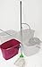 Produktbild 2 Stück Kinder Putz Set Wischmopset 10 Liter Eimer 110 cm Mop Bodenwischer - KIRSCH