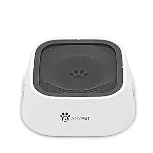 AnyPet No-Spill Dog Water Bowl, Anti-Splash Pet Slow Drinking Water Feeder, Spill Proof Travel Bowls for Large Medium Small Dogs and Cats