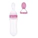 Greencolourful Infants Squeeze Feeder Silicone Squeeze Feeding Bottle with Feeding Spoon(Pink)