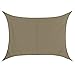 Produktbild BB Sport Sonnensegel rechteckig 5m x 8m wetterbeständig wasserabweisend Sonnenschutz 100% PES Sichtschutz Windschutz Tarp, Cappuccino