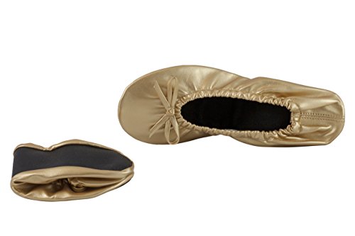 Preisvergleich Produktbild OEM Damen Ballerinas, Gold - gold - Größe: 42