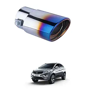 PRIKNIK Silencer Tip Exhaust Pipe Car Stainless Steel Rear Muffler Tip Tail Muffler Tip Pipe Adjustable Car Decoration Exhaust Tip Tailpipe Compatible with Nexon