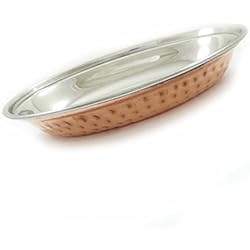 Indianbeautifulart Ustensile de cuisine, plat traditionnel en cuivre, de vaisselle indienne