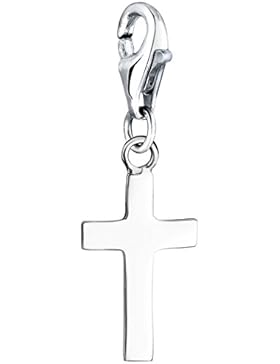 Nenalina Charm Kreuz Anhänger in 925 Sterling Silber für alle gängigen Charmträger 713006-000