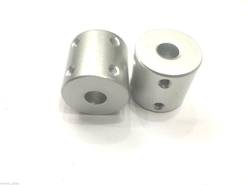 Invento 2pcs Aluminium 8 x 8mm Shaft Coupler for 3D Printer/CNC/DIY Projects