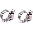 Vomi Rj Kitchenware Store Gas Clamp Gas Hose Pipe Clamp Stainless Steel Gas Pipe Clamp Adjustable Gas Pipe Hose Pipe Clamps 2Pcs Pack (Safety Clips) Pack Of 2 Gas Pipe - Pack Of 2 Combo (2 Gas Pin)