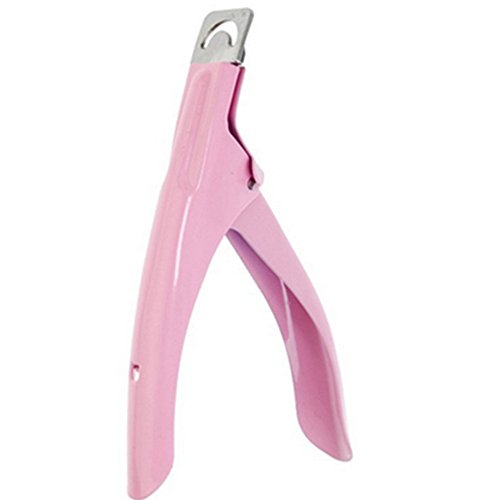 Teenxful Pink 3 Way Acrylic UV Gel False Nail Tip Clipper Cutter Nail Salon Manicure Art Tool