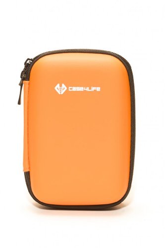 Case4Life stoßfest externe Festplattentaschen (2,5 Zoll 6,35cm) Orange – Lebenslange Garantie - 2