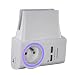 Produktbild Fishtec ® - Telefonladegerät - 2 USB Ports - 1 Classic Socket - Automatisches Nachtlicht
