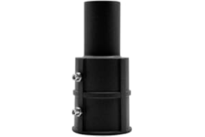 ‎ENOVALITE ENOVALITE Straßenleuchten Adapter Ø80 mm auf Ø60 mm - 1-fach - Reduzieradapter für Straßenleuchte, Laterne, Straßenlampe, Lichtmast, robust & wetterfest, einfache Montage - Schwarz
