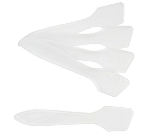 DMtse 100Pc Cosmetics Frosted Tip Spatula For Easy Mixing And Sampling