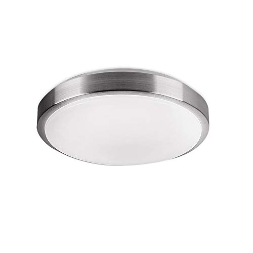 ZHMA Plafoniera LED, Plafoniere Bianco Freddo 18W 220V, LED TONDO DA SUPERFICIE, Lampada plafoniera da soffitto o parete Bianca 230MM
