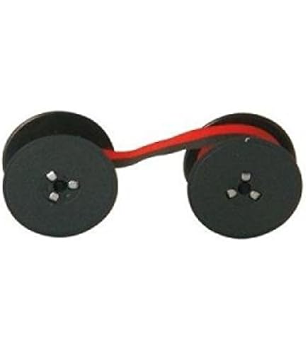 Nastro Ricambio Per Calcolatrice Olivetti Logos - Bobina Rosso E Nero A 3 Punte, Compatibile Con Modelli 812/912