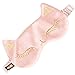 Produktbild TOOGOO Seiden Augenmaske Für Schlafende Frauen, Sexy Katze Mdchen Schlafmasken Abdeckung Licht Blockiert, Glatt, Doppelseite 100% Reines Seiden Rosa