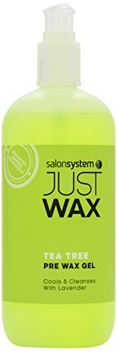 Salon System 500ml Just Wax Pre Wax Tea Tree Cleansing Hygiene Gel