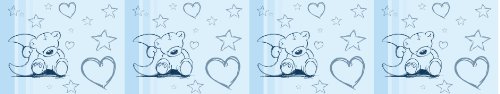 Kinderzimmer Lampenschirm „Teddy in blau“- KL03 – für Steh- oder Hängeleuchte / Deckenlampe - 2