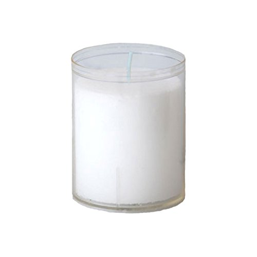 Teelicht Einsätze in Kunststoffhülle bis zu 24 h Brenndauer, 10 Stück (Transparent)