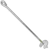 GREEN24 Erdanker Bodenanker 80cm für Baum-Bindungen, Gewächshaus Anzucht-Tunnel Zelte und Pavillon, Profi Schraubanker