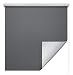 Produktbild Thermorollo Hitzeschutzrollo Verdunkelungsrollo Kettenzugrollo Seitenzugrollo Fenster Rollo Breite 62-202 cm Stoff lichtundurchlässig verdunkelnd Thermobeschichtung Silber (202 x 180 cm / Anthrazit)