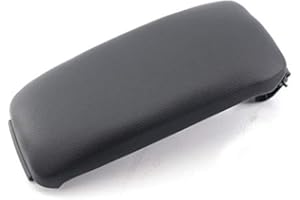 PGONA Cubierta de la tapa del reposabrazos de la consola del brazo, negro, A3 8P, cuero