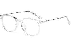 LNTICB® Blaulichtfilter Brille Computerbrille Gaming Blaulichtbrille UV Blaues Blockiert Damen Herren Ohne Sehstärke TR90 Superleichte Rahmen Brillenbeine aus Metall Retro Mindert Augenbelastung