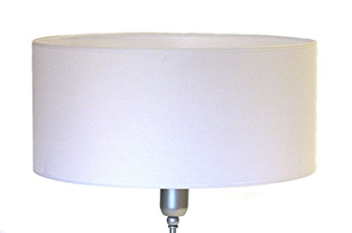 Idea Beleuchtung: Zylinder Lampenschirm zylindrisch Kapuze Lampenabdeckung in Stoff laminiert PVC-Folie, Durchmesser 40 cm; für Lampen Stehleuchten aus dem Boden Wandleuchten Nachttischlampe Kronleuchter und Suspensionen Weiß, Elfenbein, schwarz Wahl, siehe die Erläuterungen Seite und senden E-Mail; eigene Produktion – Made in Italy - 4