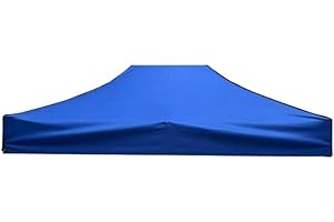L6NqIAG Telo Superiore for Tenda Parasole Impermeabile Gazebo for Esterni Tetto sostituibile Telo Oxford Copertura Protettiva UV Sostitutiva per Riparo(2x3meter Blue)