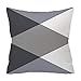 Produktbild HEVÜY 45X45 cm Kissenbezug Goldsamt Kissenhülle Quadrat Couch Kissen Zierkissenbezug Home Decor Weich Graue Geometrie Seitenschläferkissen Bettwäsche Für Sofa Kaffeestube