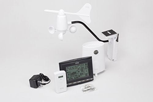 Smartwares kabelose 868 Mhz Wetterstation SHS-54000-EU mit Display und Thermo-/Hygro, Wind- und Regensensor; HomeWizard kompatibel - 24