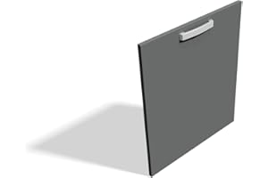 TOSEND Anta per lavastoviglie - Sportello Modello Quadra Colore (Grigio Titanio) - Made in Italy