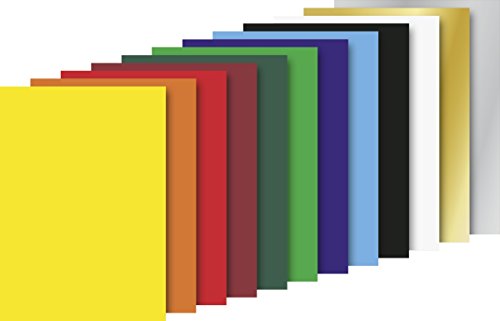 Heyda 2048006 Glanzpapier-Heft (22 x 25 cm, 80g/m², 12 Blatt (10 Farben+gold+silber) - 2