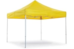 GRECOSHOP Gazebo pieghevole impermeabile 3x3m Giallo Ocra - Mod. Super-Ignys ***** Non dotato di Borsa per il Trasporto ***** (Cod.:5559)