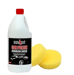 KANGAROO Car Polish Cream Wax High Gloss - 1 L + 1 Foam APPLICATORS