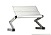 Produktbild GAOLILI Laptop-Computer-Tisch mit einfachem Falten Aluminium Dairie Lazy Kleine Schreibtisch Schreibtisch Schreibtisch Aluminium-Legierung Hitze-Dissipation viel Winkel Falten Verwendung bequem und leicht ( Farbe : Silber )