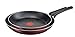 Produktbild Tefal B34490 Cook'N'Clean antihaftbeschichtetes Pfannen-Set 2-teilig, Aluminium, 24 und 28 cm, bordeaux/bronze