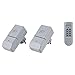 Produktbild Heitronic Funksteckdose 2er Set IP44, weiß, 1 Sender und 2 Empfänger-Steckdosen, Reichweite bis zu 30m