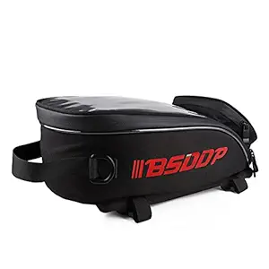 Homgeel Motorcycle Tail Bag Seat Bag Large Capacity Storage Bag Backpack Shoulder Bag Multi-Function Waterproof Red