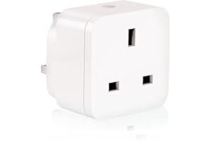 Aurora AOne Zigbee 13A Plug-In Adaptor UK Smart Socket (ZigBee 3.0) With Power Monitoring, Works with Home Assistant Zigbee2MQTT / ZHA