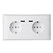 Produktbild ChaRLes 2.4A Dual USB Port EU Electric Wall Charger Station Socket Adapter Power Outlet