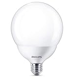 Iluminación funcional Philips bombilla LED globo, casquillo gordo E27, 17.5 W equivalentes a 120 W en incandescencia, 2000 lúmenes, luz blanca neutra
