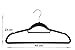 HOMELYWORLD pack of 30 Thin, Velvet Coat Hangers, Space Saving, Black Color, Solid Space saving, Non Slip Surface, 45cm Wide (30)