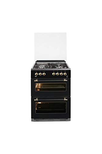 Beko fdf63110dbr - cuisiniere Table Mixte gaz/électrique - 4 Zones - Double Four électrique - 49 l - 38 l - a - l60 x h 85 cm